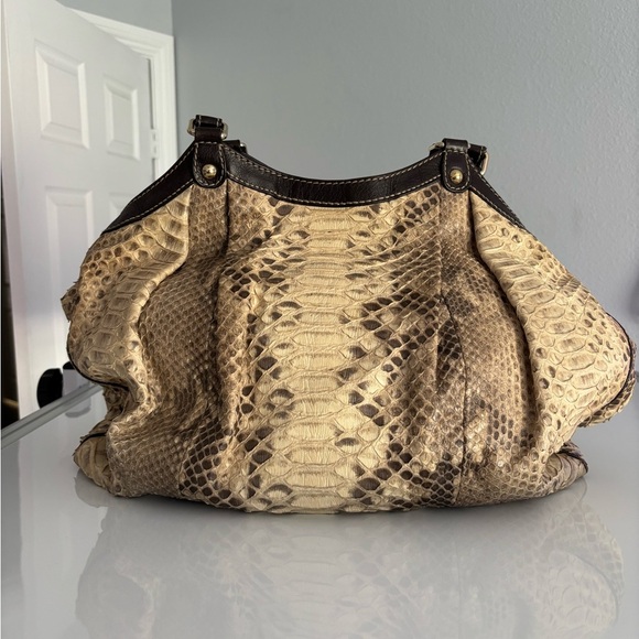 GUCCI PYTHON PURSE - Picture 3 of 16